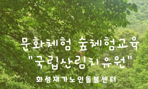[화성재가노인돌봄센터] 2024년 3월 문화체험 '국립산림치유원'
